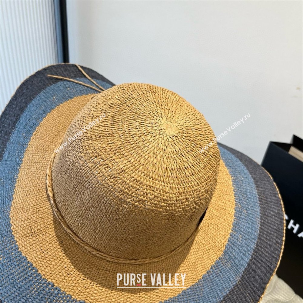 Loewe Weave Hat Multicolor Blue 2025 (A-25030721)