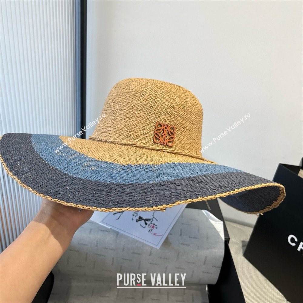 Loewe Weave Hat Multicolor Blue 2025 (A-25030721)