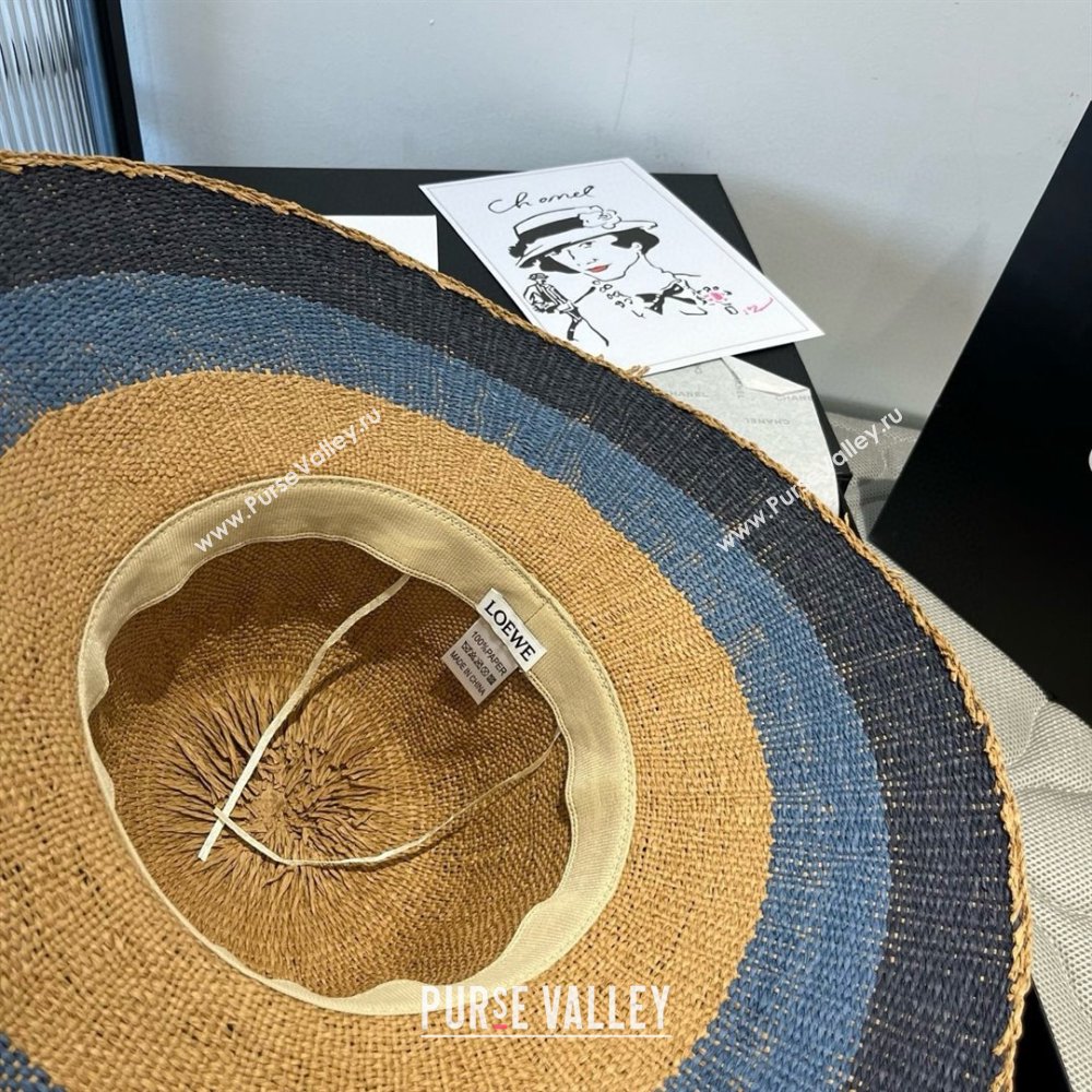 Loewe Weave Hat Multicolor Blue 2025 (A-25030721)