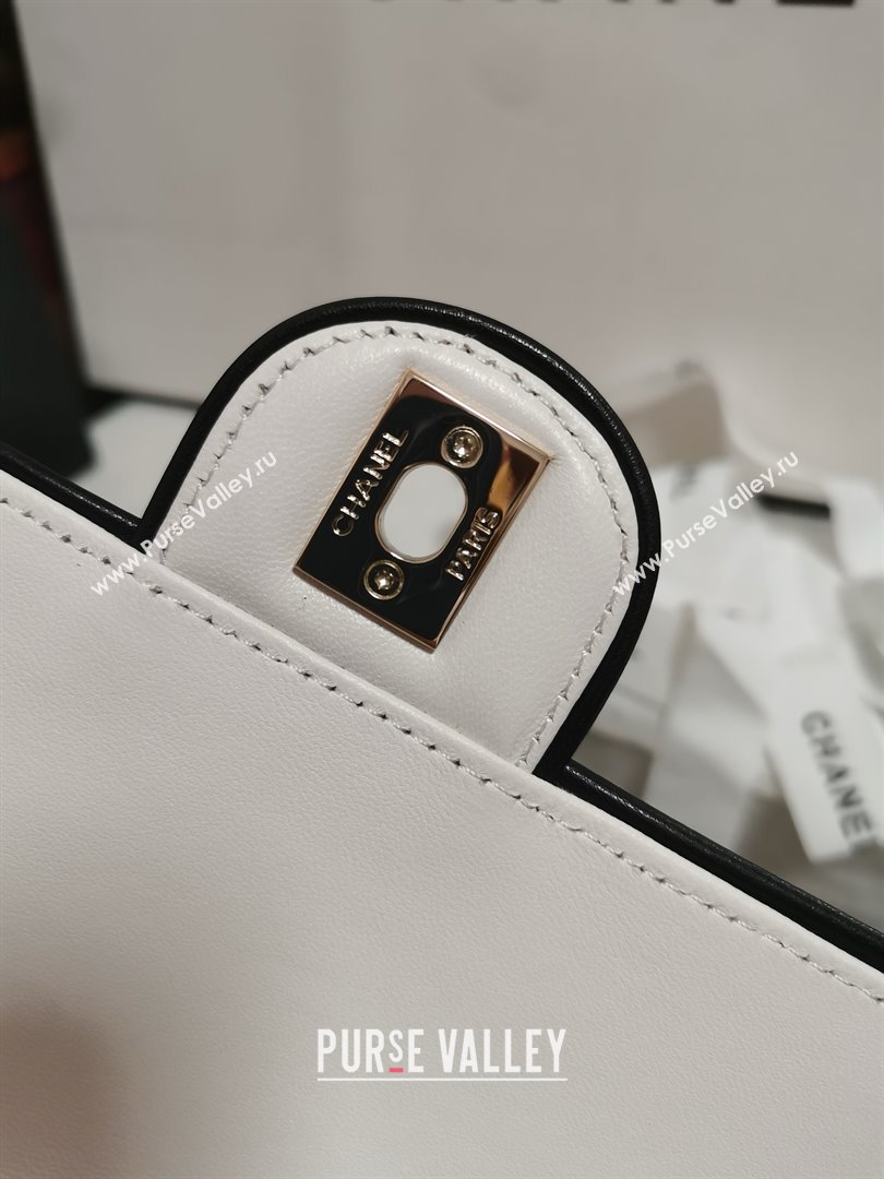 Chanel Lambskin Mini Flap Bag AS5151 White 2025 (YEZI-25030713)