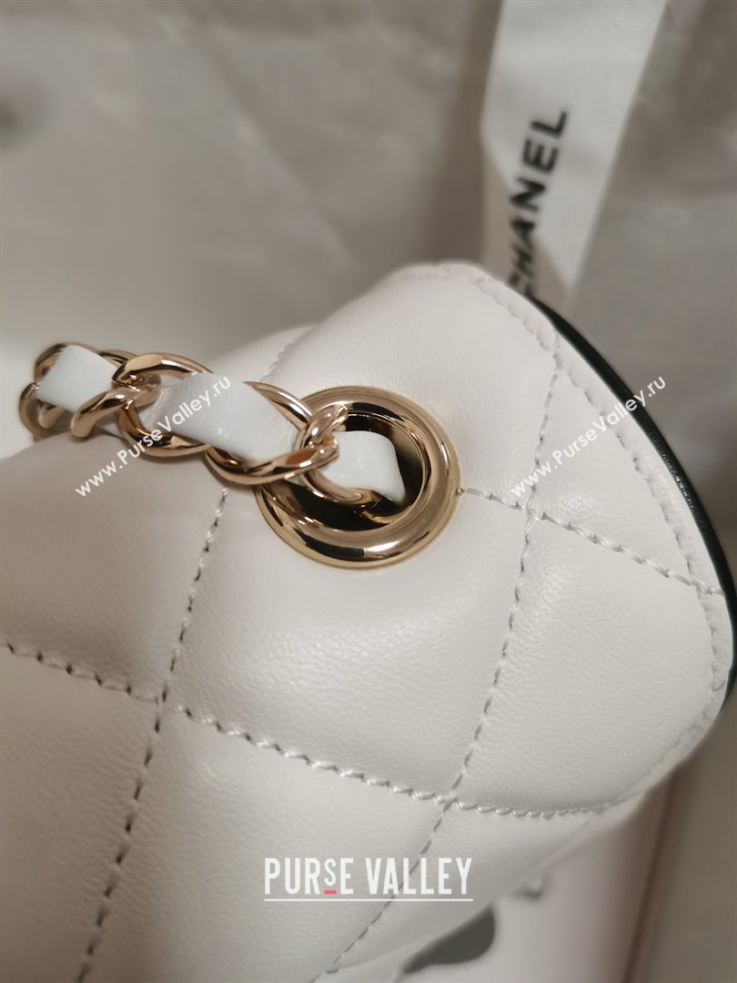 Chanel Lambskin Mini Flap Bag AS5151 White 2025 (YEZI-25030713)