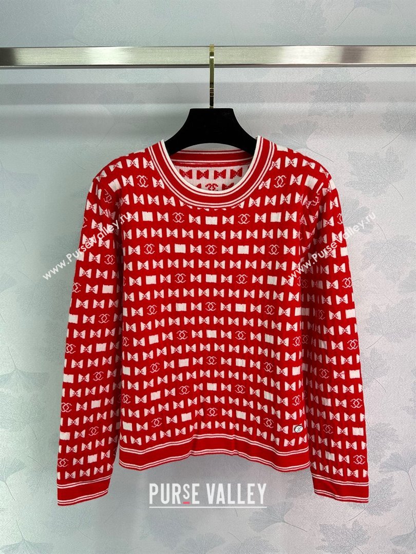 Chanel Wool Sweater CH121714 Red 2024 (Q-24121714)