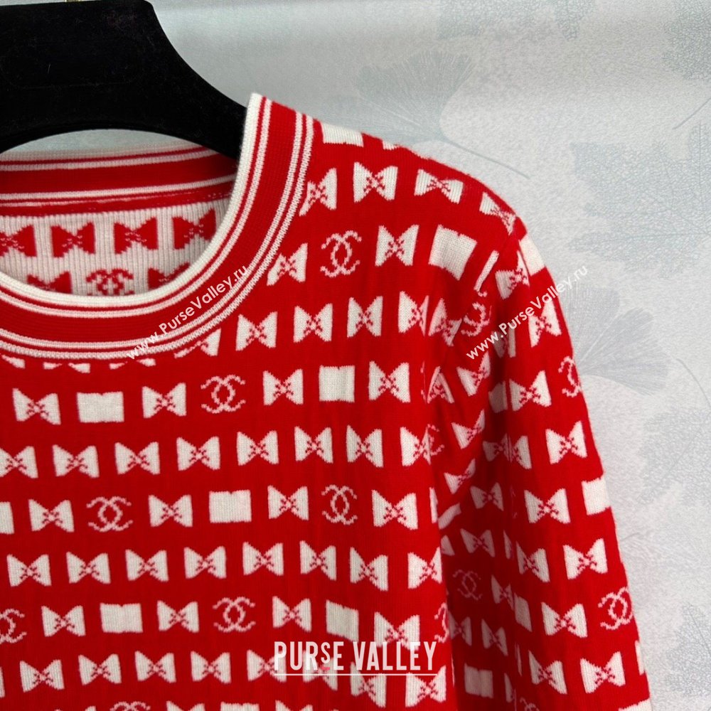 Chanel Wool Sweater CH121714 Red 2024 (Q-24121714)