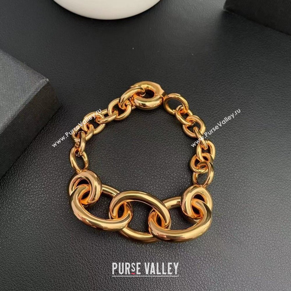 Saint Laurent Chain Bracelet S12602 Gold 2024 (YF-24012602)