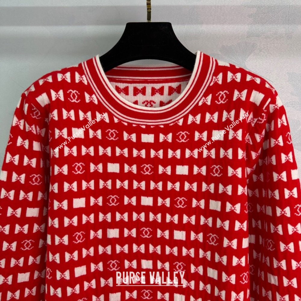 Chanel Wool Sweater CH121714 Red 2024 (Q-24121714)