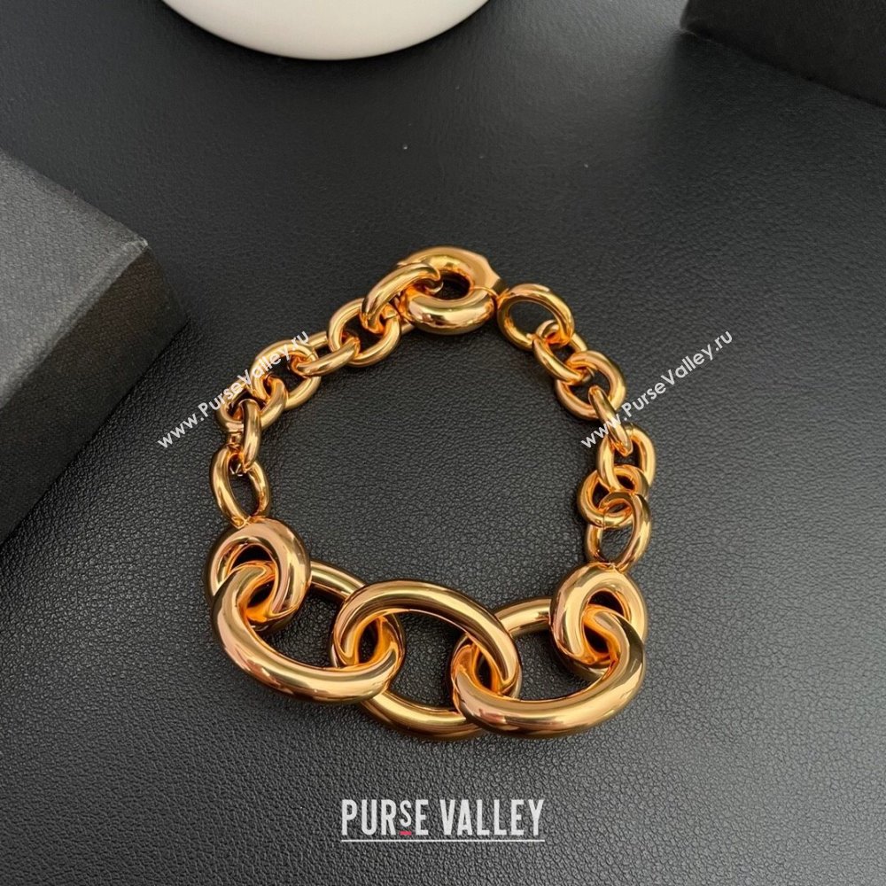 Saint Laurent Chain Bracelet S12602 Gold 2024 (YF-24012602)