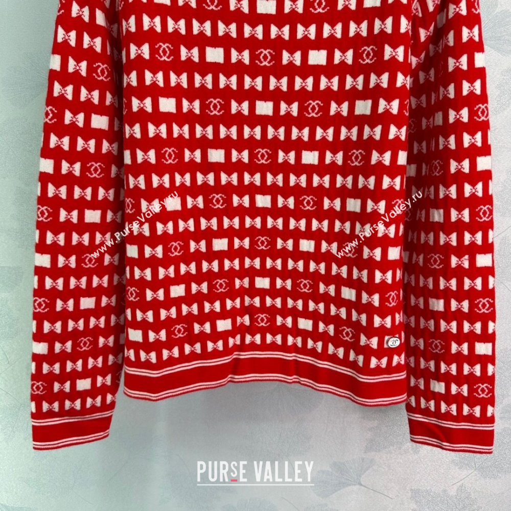 Chanel Wool Sweater CH121714 Red 2024 (Q-24121714)