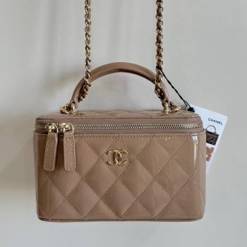 Chanel Clutch with Chain in Patent Calfskin AP2199 Bag Beige 2024 (YUND-24101614)