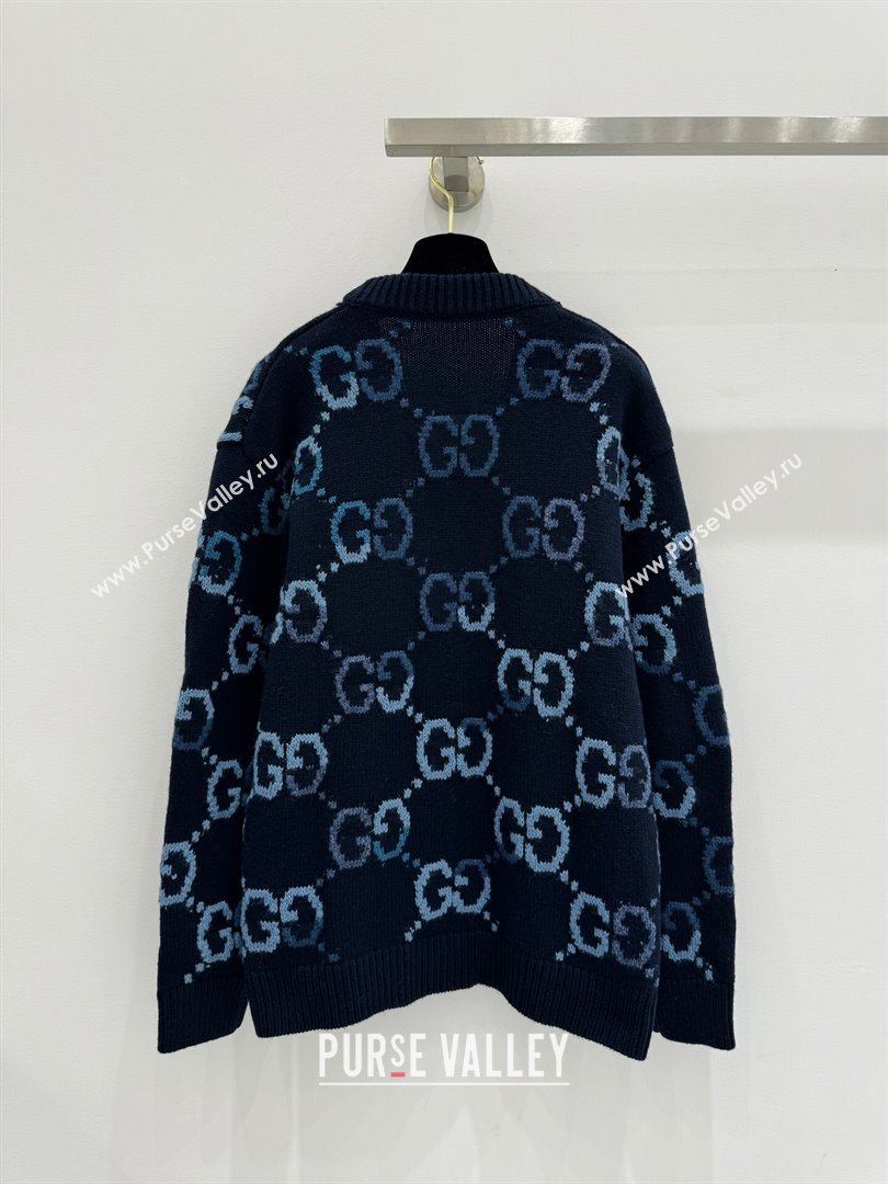 Gucci Wool Cardigan G121716 Blue 2024 (Q-24121716)