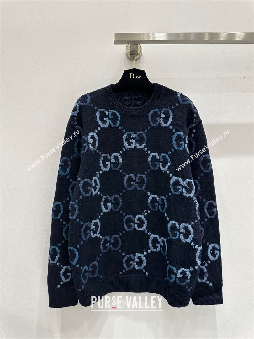 Gucci Wool Sweater G121717 Blue 2024 (Q-24121717)