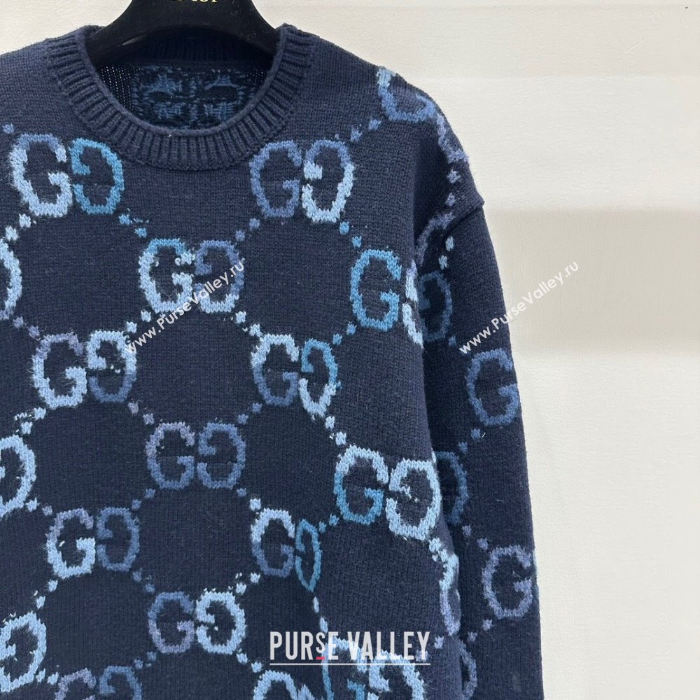 Gucci Wool Sweater G121717 Blue 2024 (Q-24121717)