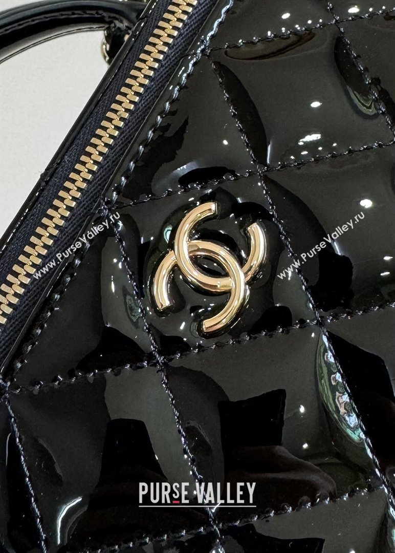 Chanel Clutch with Chain in Patent Calfskin AP2199 Bag Black 2024 (YUND-24101617)