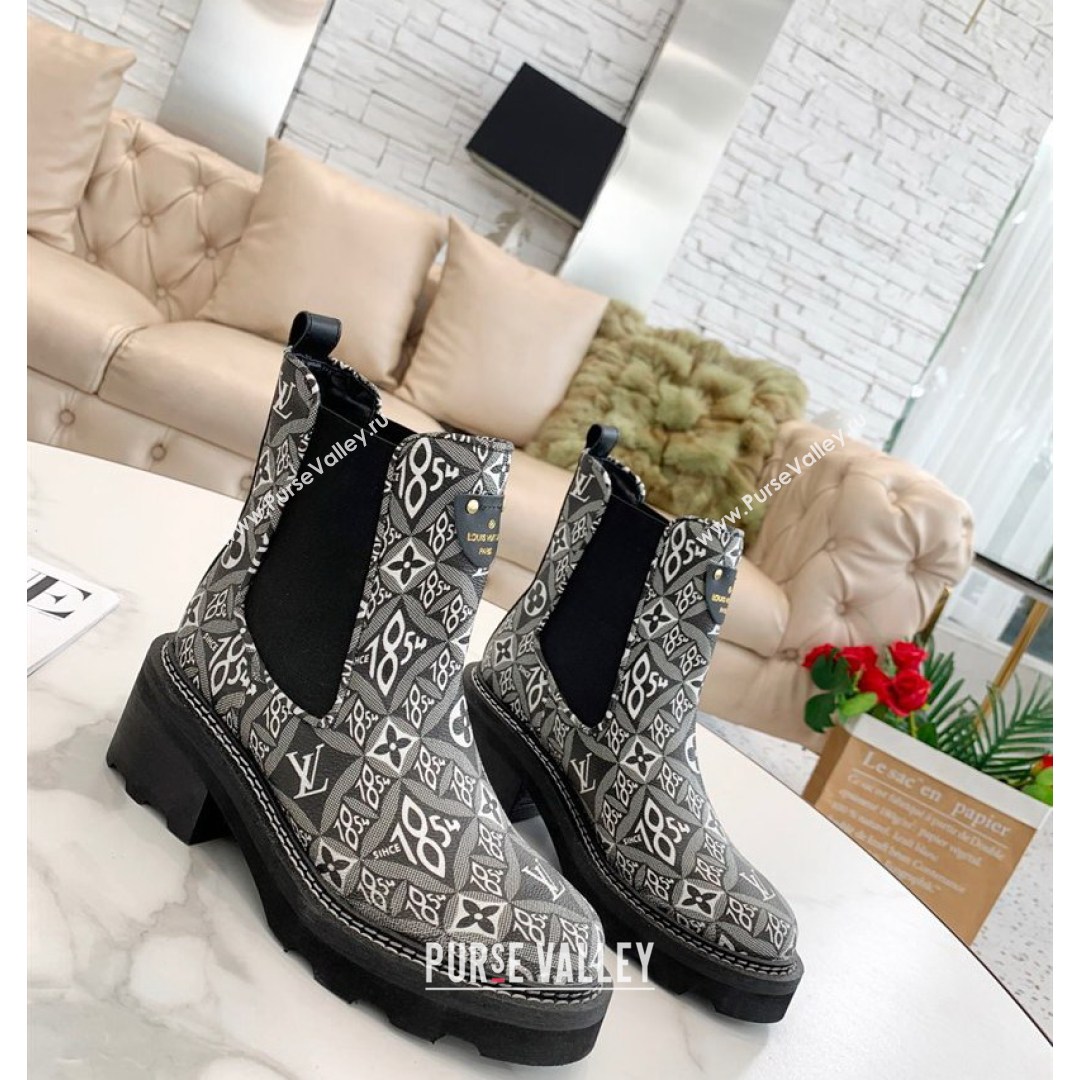 Louis Vuitton Since 1854 Beaubourg Ankle Boots Grey 2021 (MD-21081001)