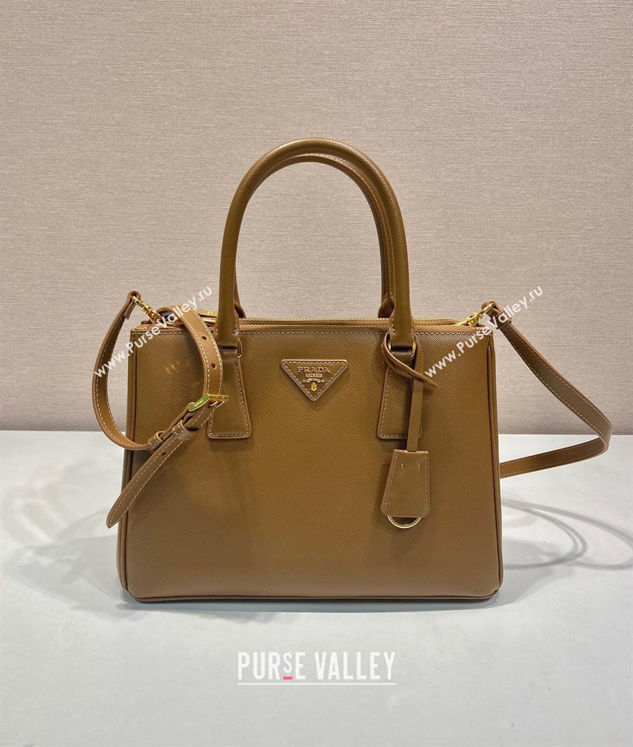 Prada Galleria Saffiano Leather Medium Bag 1BA863 Brown 2024 (LY-24101618)