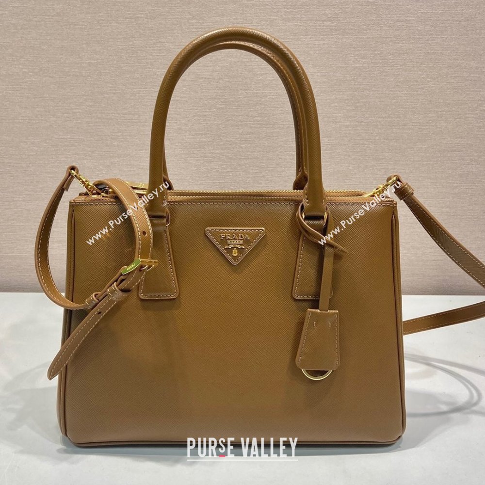 Prada Galleria Saffiano Leather Medium Bag 1BA863 Brown 2024 (LY-24101618)