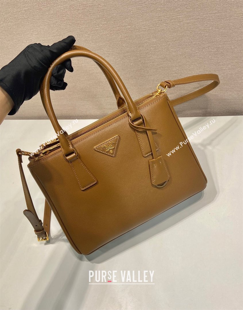 Prada Galleria Saffiano Leather Medium Bag 1BA863 Brown 2024 (LY-24101618)