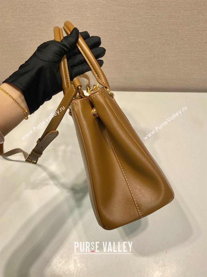 Prada Galleria Saffiano Leather Medium Bag 1BA863 Brown 2024 (LY-24101618)