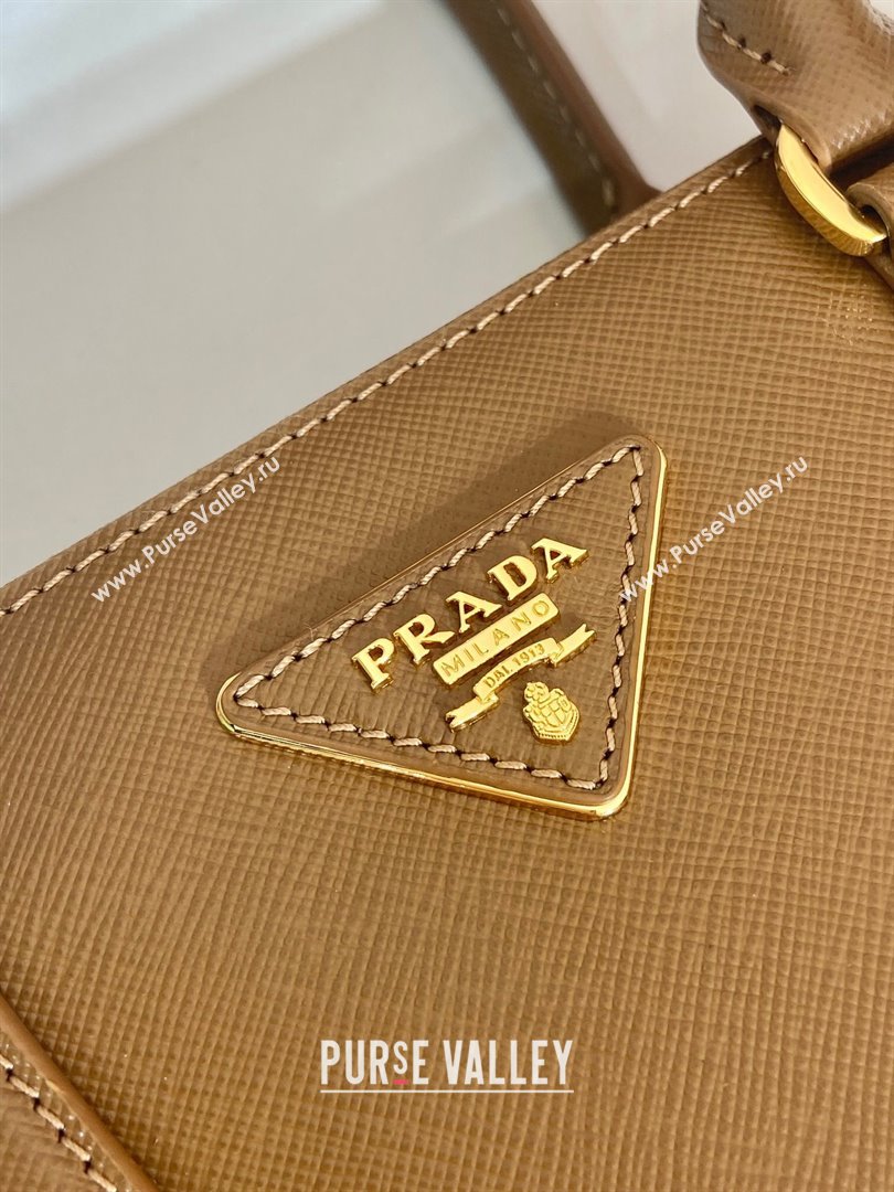 Prada Galleria Saffiano Leather Medium Bag 1BA863 Brown 2024 (LY-24101618)