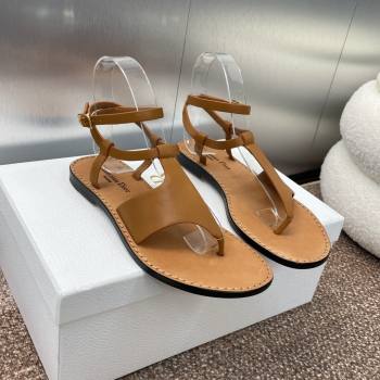 Dior Dioriviera Dior Sun Thong Sandal in Brown Calfskin 2024 (SS-24071705)