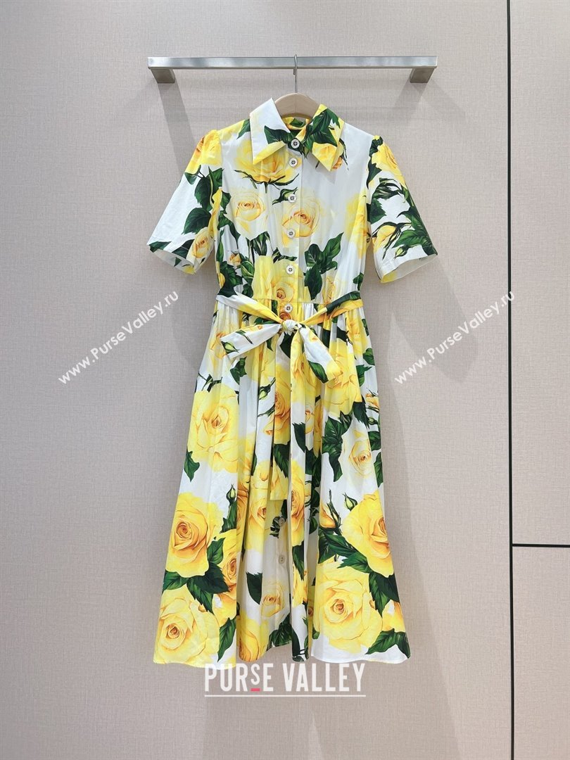 Dolce Gabbana Dress DG051740 Yellow 2024 (Q-24051740)