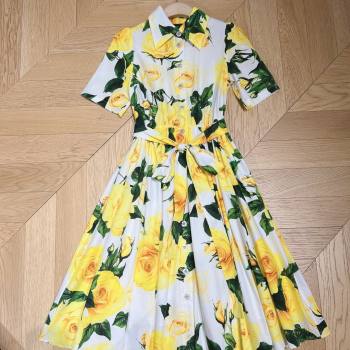 Dolce Gabbana Dress DG051740 Yellow 2024 (Q-24051740)