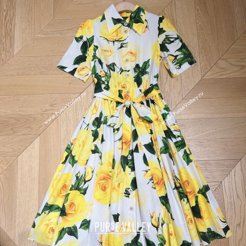 Dolce Gabbana Dress DG051740 Yellow 2024 (Q-24051740)