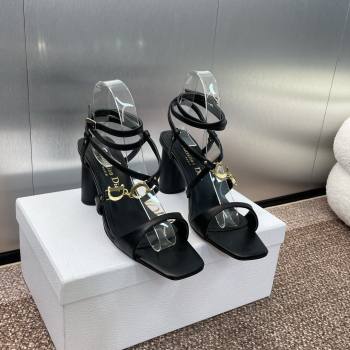 Dior Cest Dior Heeled Sandal in Calfskin 8cm Heel Black 2024 (SS-24071707)