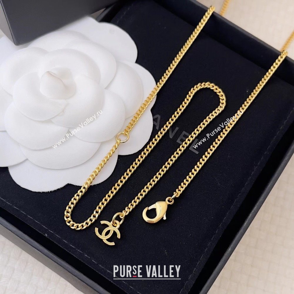 Chanel White Star Necklace CH12616 Gold 2024 (YF-24012616)