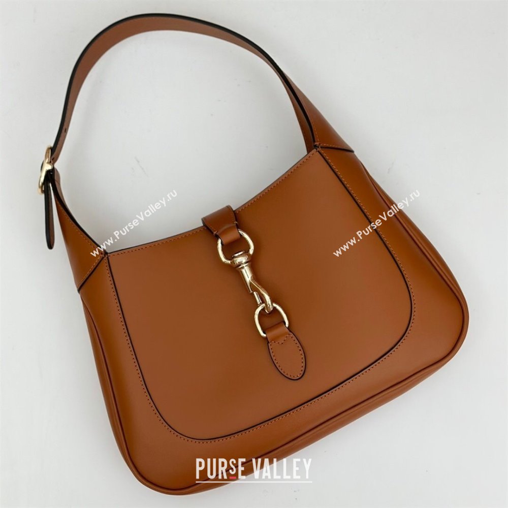 Gucci Jackie Small Shoulder Bag in Smooth Leather 782849 Light Brown 2024 (DLH-240522045)