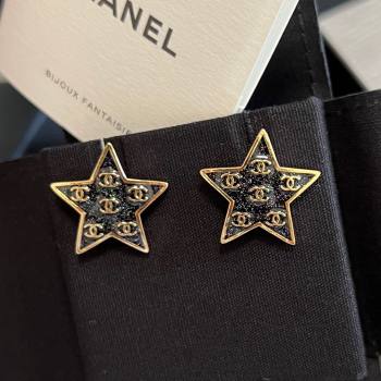 Chanel Star Earrings CH12622 Black 2024 (YF-24012622)