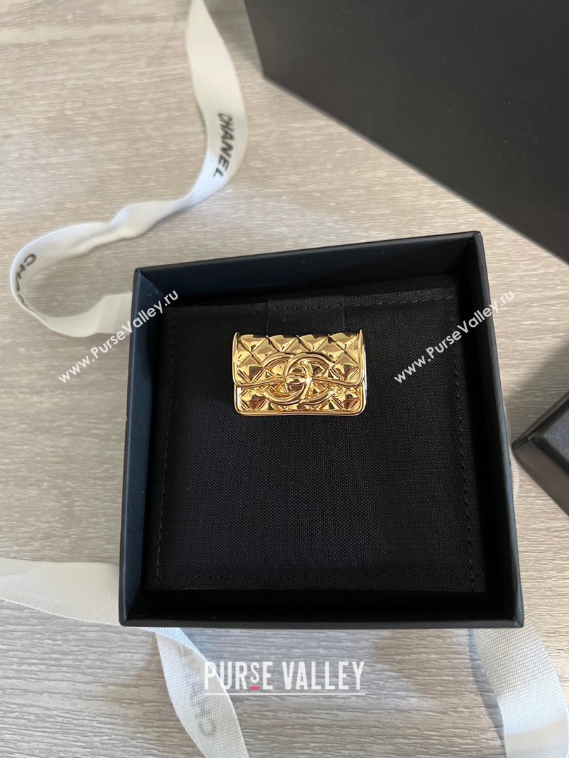 Chanel Metal Bag Brooch CH12625 Gold 2024 (YF-24012625)