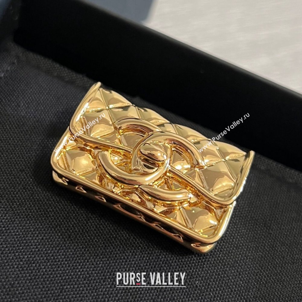 Chanel Metal Bag Brooch CH12625 Gold 2024 (YF-24012625)