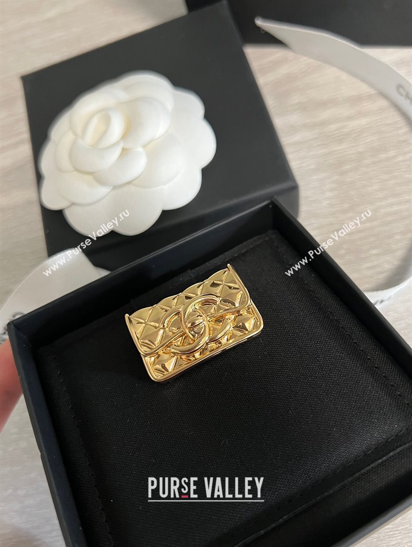 Chanel Metal Bag Brooch CH12625 Gold 2024 (YF-24012625)