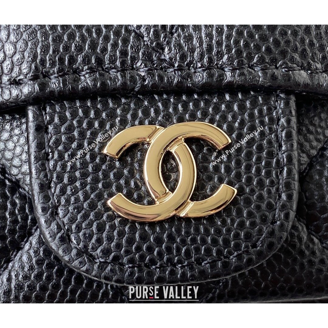 Chanel Grained Calfskin Mini Belt Bag AP2305 Black 2021 (SSZ-21082813)