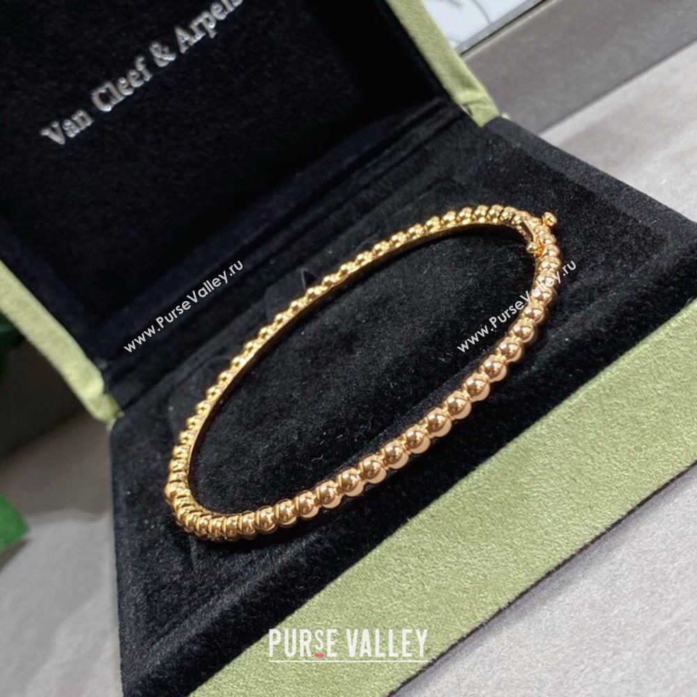 Van Cleef Arpels Perl茅e Pearls Bracelet V12630 Pink Gold 2024 (YF-24012630)