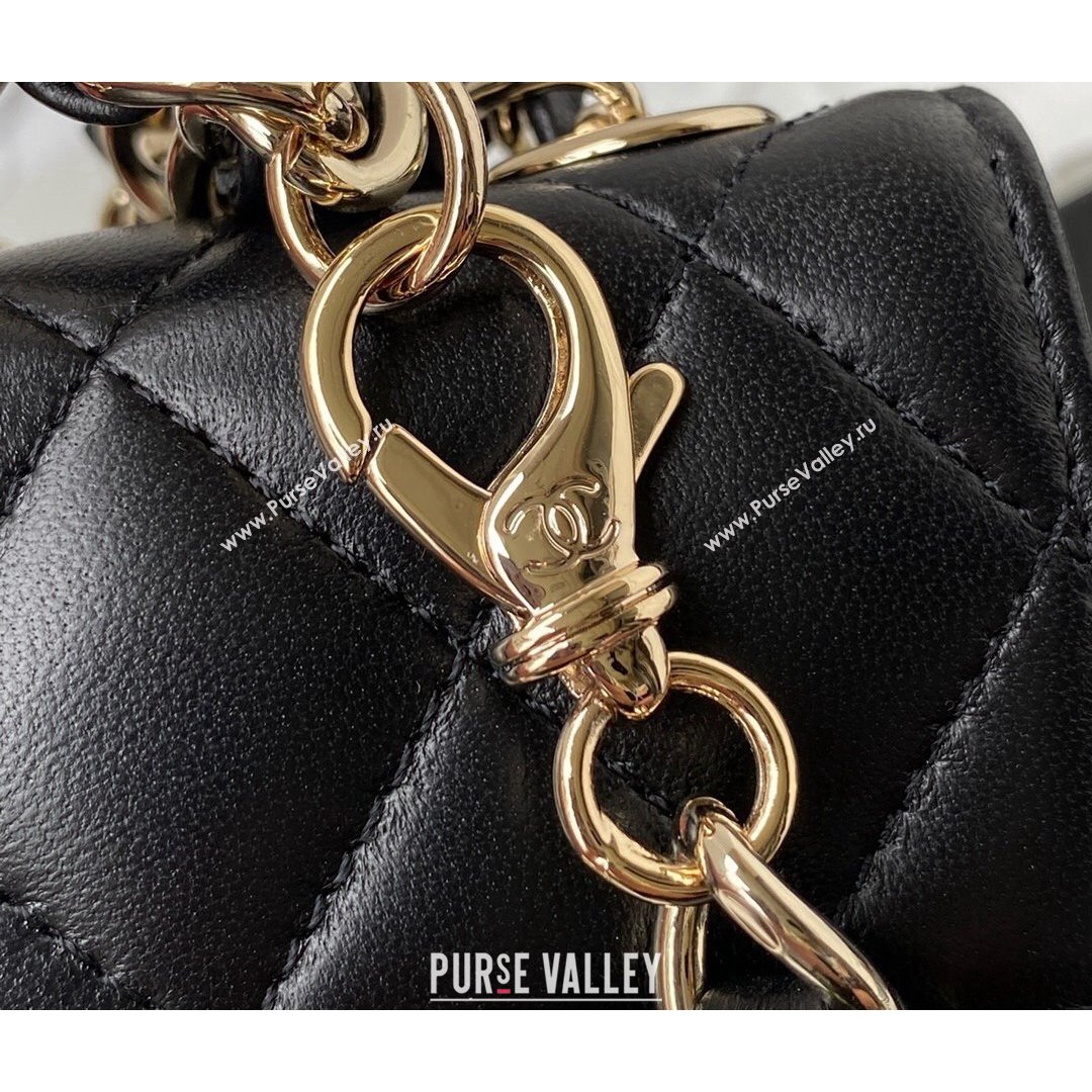 Chanel Lambskin Mini Belt Bag AP2305 Black 2021 (SSZ-21082815)