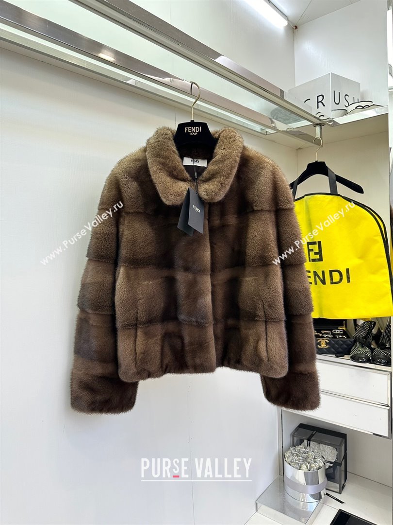 Fendi Sable Fur Coat F121602 2024 (Q-24121602)