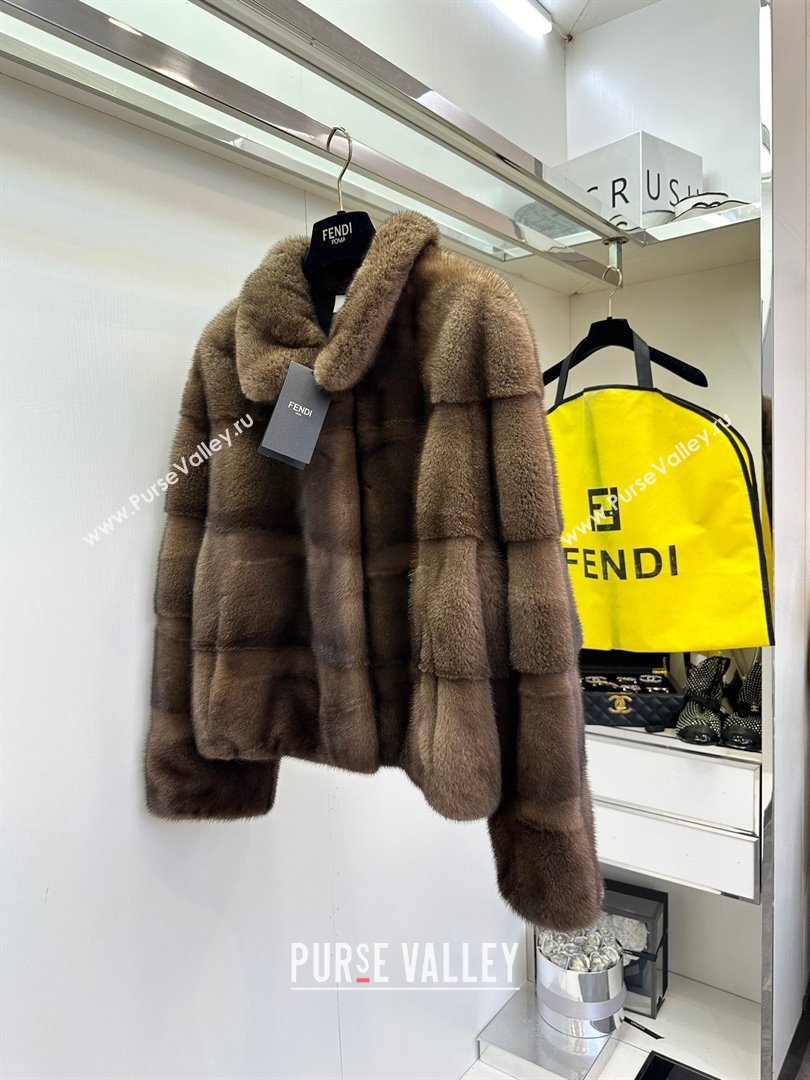 Fendi Sable Fur Coat F121602 2024 (Q-24121602)