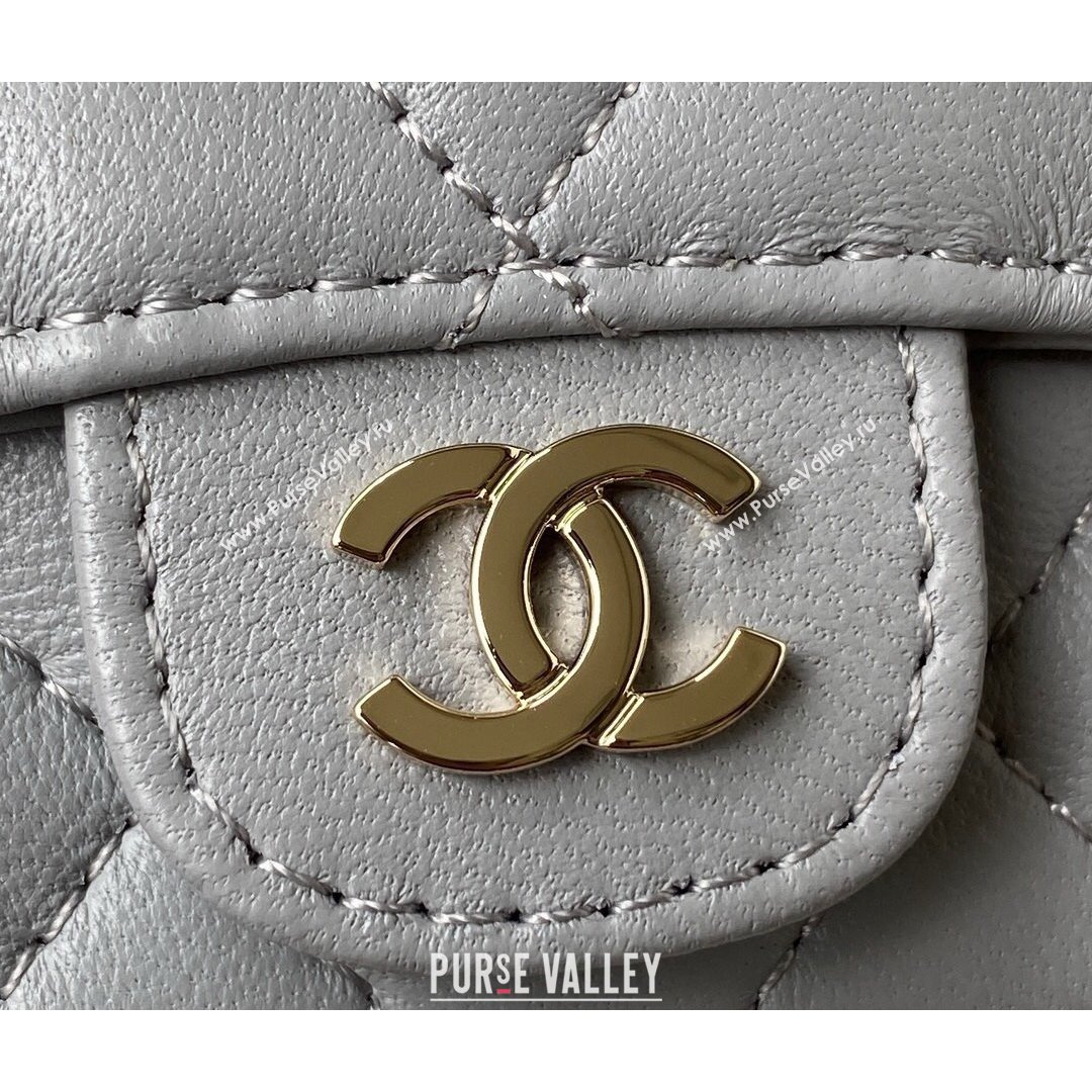 Chanel Lambskin Mini Belt Bag AP2305 Gray 2021 (SSZ-21082816)