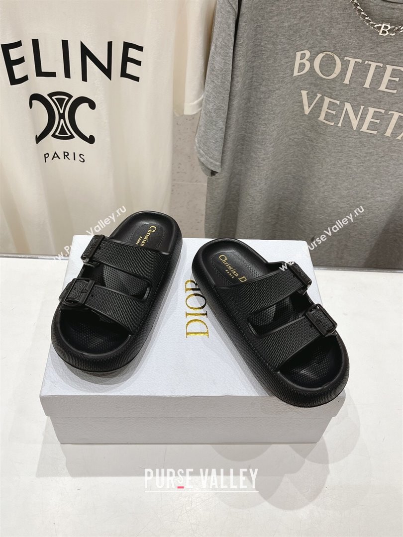 Dior Rubber Slide Sandals D717022 Black 2024 (MD-24071722)