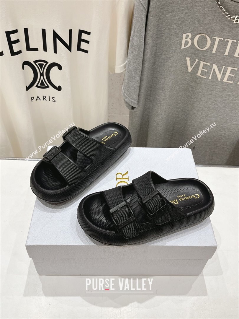 Dior Rubber Slide Sandals D717022 Black 2024 (MD-24071722)