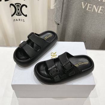 Dior Rubber Slide Sandals D717022 Black 2024 (MD-24071722)