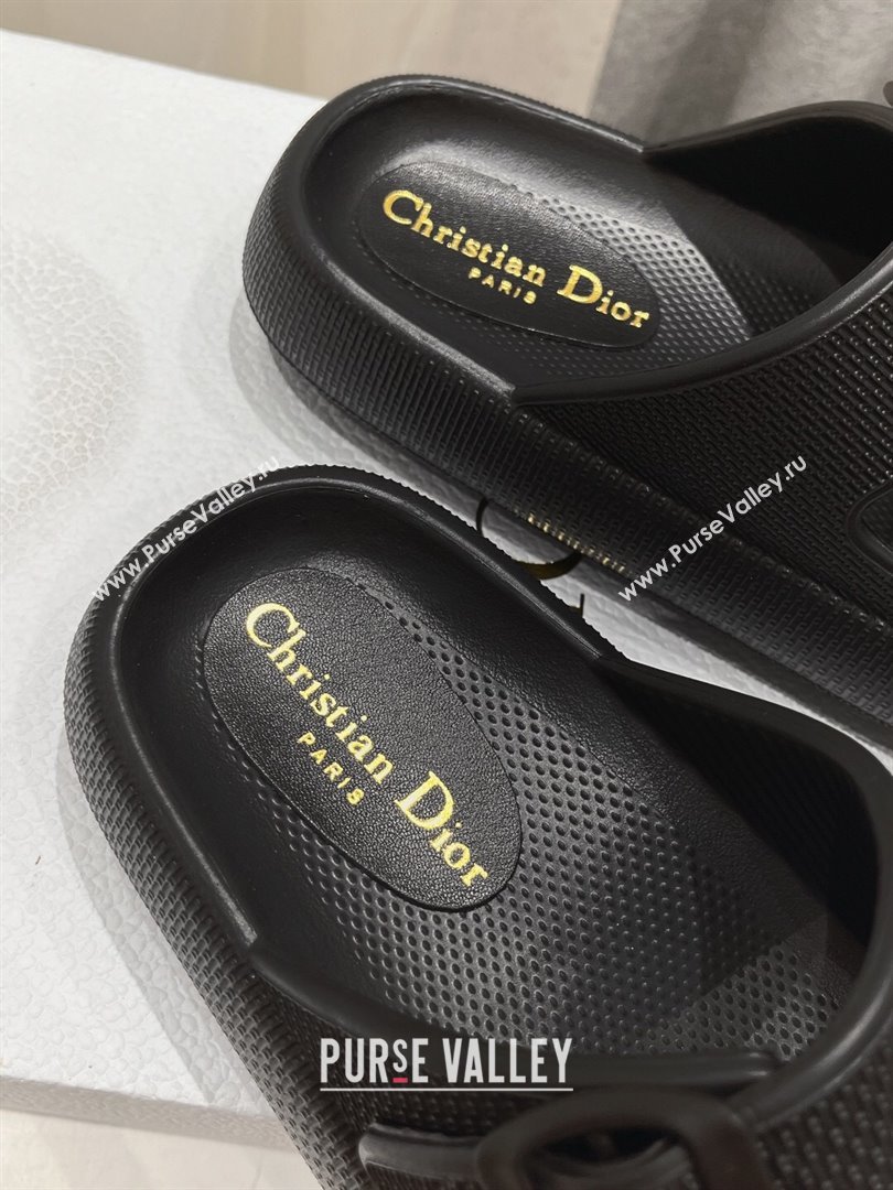 Dior Rubber Slide Sandals D717022 Black 2024 (MD-24071722)