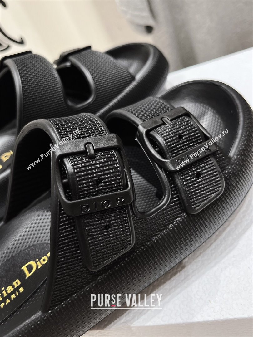 Dior Rubber Slide Sandals D717022 Black 2024 (MD-24071722)