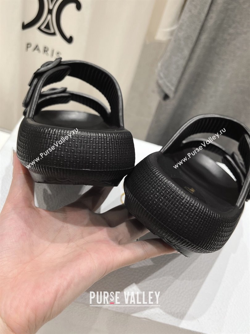 Dior Rubber Slide Sandals D717022 Black 2024 (MD-24071722)