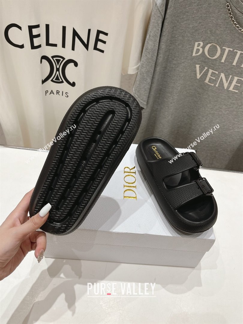 Dior Rubber Slide Sandals D717022 Black 2024 (MD-24071722)