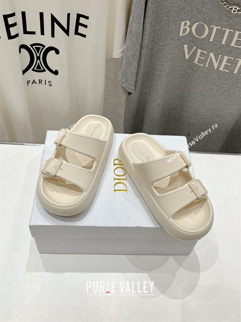 Dior Rubber Slide Sandals D71724 White 2024 (MD-24071724)