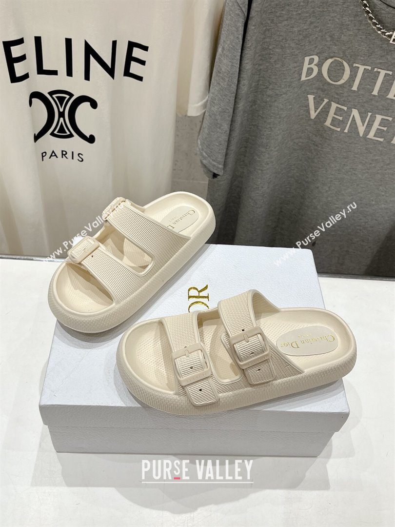 Dior Rubber Slide Sandals D71724 White 2024 (MD-24071724)