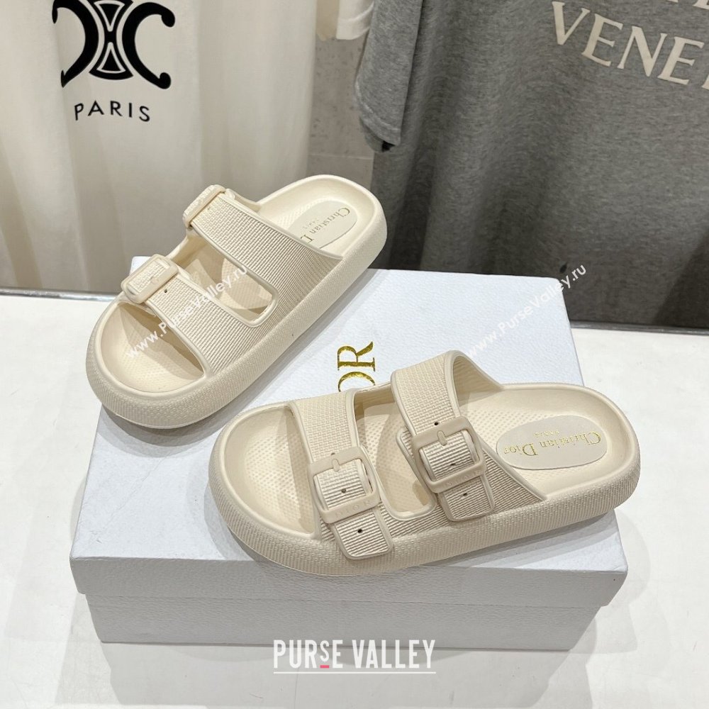 Dior Rubber Slide Sandals D71724 White 2024 (MD-24071724)