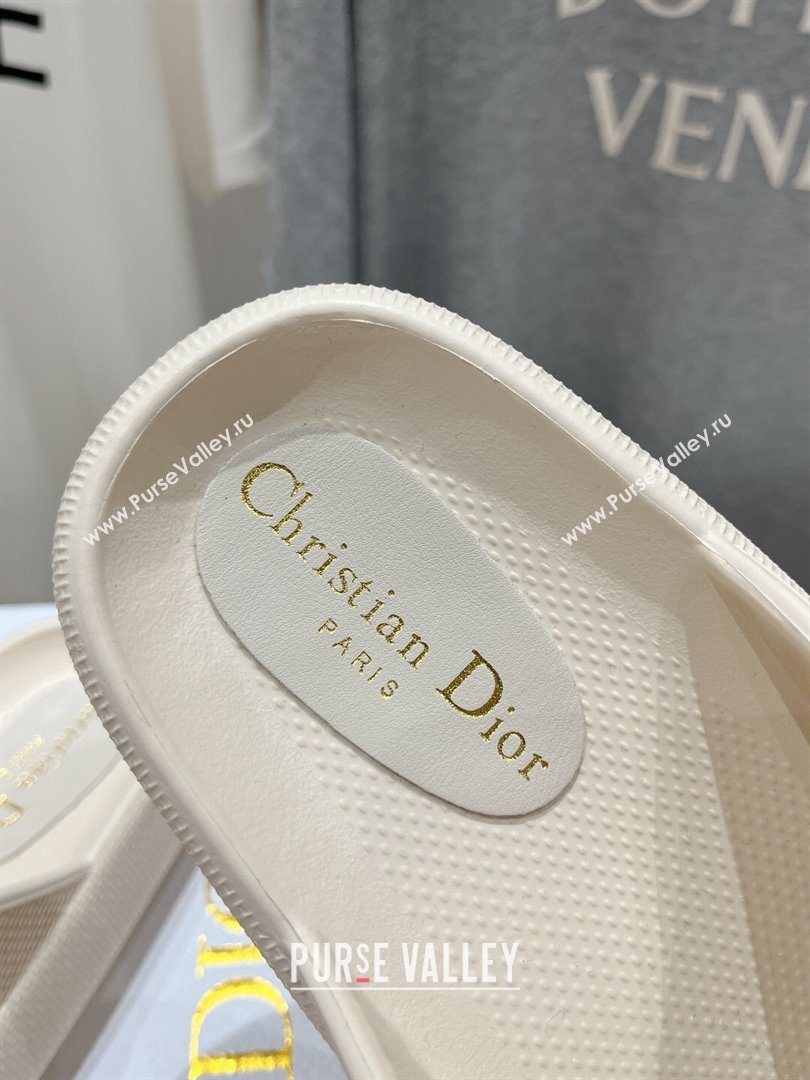 Dior Rubber Slide Sandals D71724 White 2024 (MD-24071724)